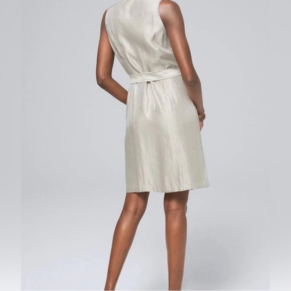 NWT WHBM Metallic Shirt Dress Sz 0 - Picture 2 of 15